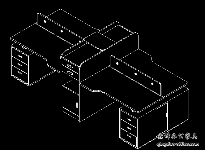 办公家具效果图